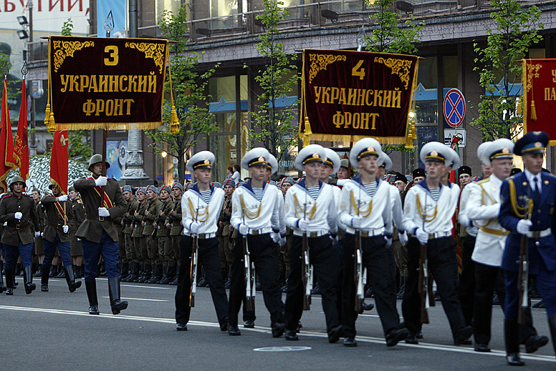 Репетиция парада Победы в Киеве. 