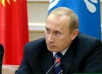Владимир Путин на саммите глав СНГ в Астане. Кадр НТВ, архив