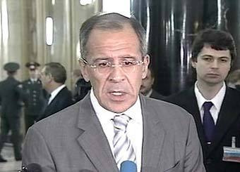 Министр иностранных дел России Сергей Лавров. Кадр НТВ