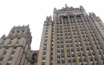 Здание МИД РФ на Смоленской площади в Москве. Фото Артура Рау, Lenta.Ru 