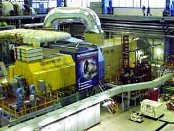 Газотурбинная установка ГТЭ-110. Фото с сайта НПО "Сатурн"