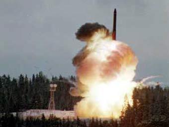 Пуск ракеты "Тополь". Фото с официального сайта Минобороны