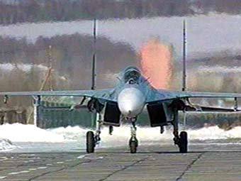 Истребитель Cу-27. Кадр Первого канала, архив