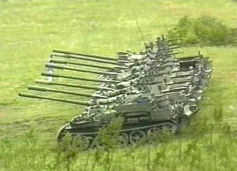 Российские танки. Кадр телеканала НТВ, архив