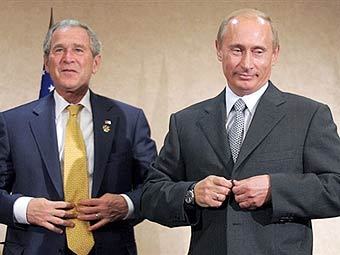 Джордж Буш и Владимир Путин. Фото AFP, архив