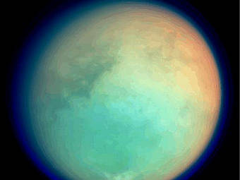 Титан. Фото NASA/Cassini