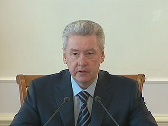 Сергей Собянин. Кадр "Первого канала"