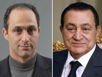 Гамаль Мубарак (слева) и Хосни Мубарак, фото AFP