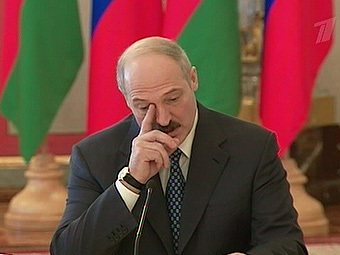 Александр Лукашенко, кадр "Первого канала", архив